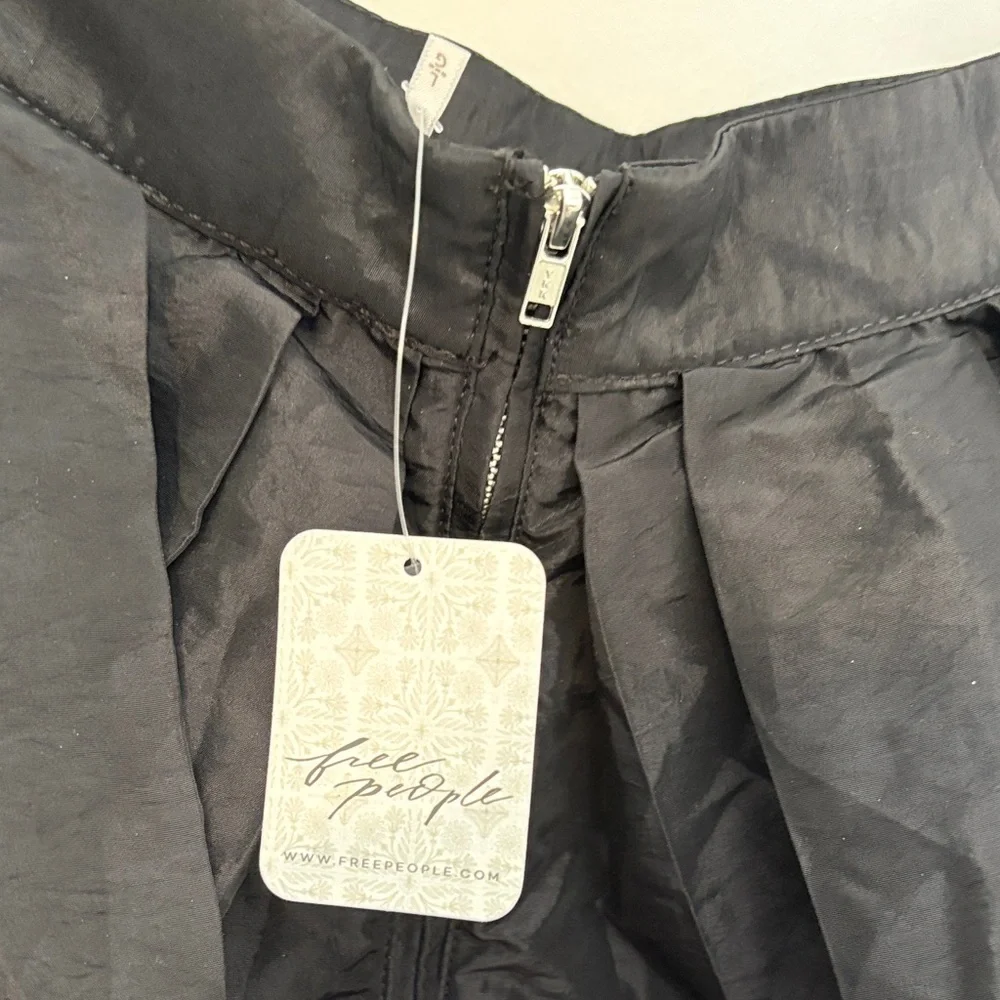 Free People Black A-Line Skirt L - Picture 7 of 9